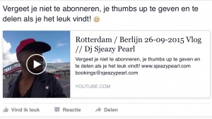 Rotterdam / Berlijn 26-09-2015 Vlog // Dj Sjeazy Pearl 